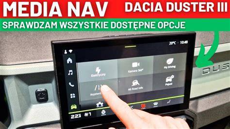 Obrázek: Ukázka zapojení a nastavení Media Nav na Duster