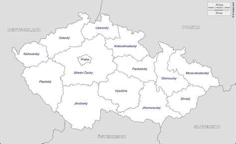 Mapa českých regionů s významnými autobazary a službami pro výběr ojetých vozů