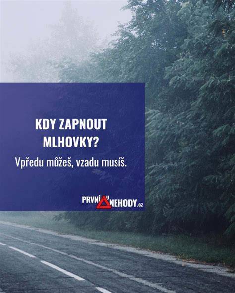 Infografika: Kdy zapínat a vypínat mlhovky