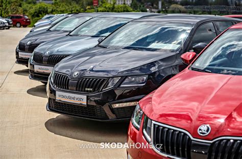 Expozice nových vozů Škoda
