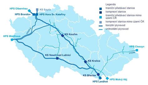 Mapa distribučních center AVIA v ČR a partnerů