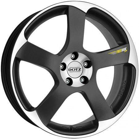 DOTZ Freeride Peak design image with five graphite spokes and turbine-like rim