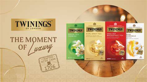obrázek chronologického vývoje čajů Twinings