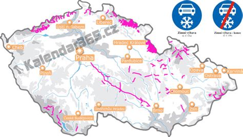Mapa zimních regionů s pneumatikami Kleber
