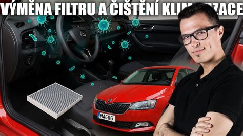schéma umístění kabinového filtru ve voze