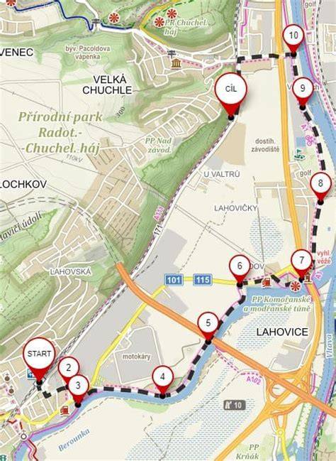 Mapa: Praha - Velká Chuchle a orientační poloha Na cihelně 317/7