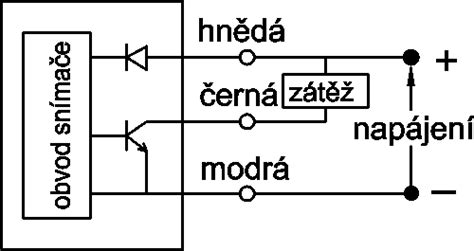 schéma zapojení snímače teploty chladicí kapaliny