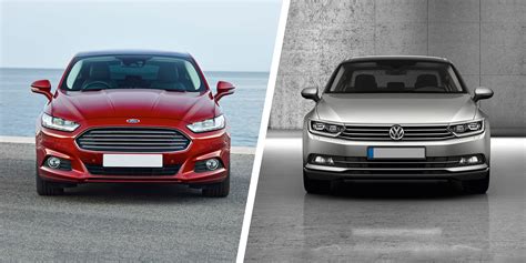 Tabulka rozměrů Ford Mondeo vs. Passat