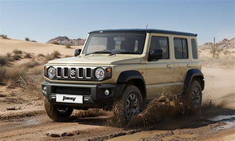 Infografika: Srovnání hmotností a terénních charakteristik Suzuki Jimny a konkurence