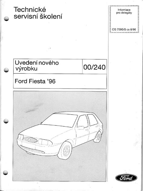 Ilustrace předního pohledu na Ford Fiesta 4. generace