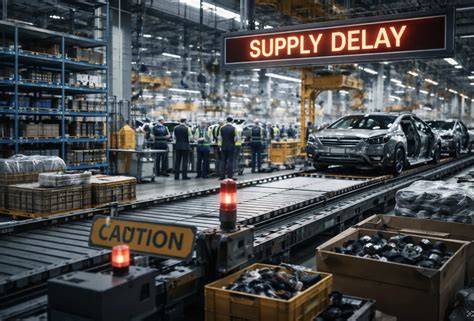 Infografika o logistice a dodavatelském řetězci autodílů WM