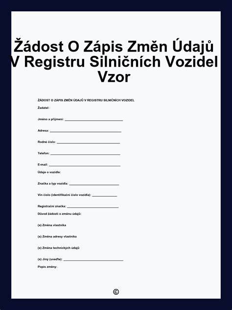 Infografika: Zápis změn v registru silničních vozidel - postup a dokumenty