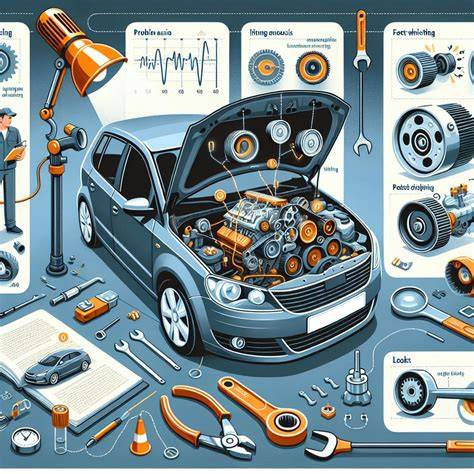 Infografika: Přehled možných příčin pískání motoru a pořadí diagnostiky