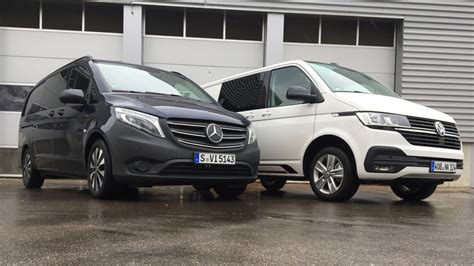 Schéma: Srovnání motorů Mercedes Vito Tourer vs. VW Multivan