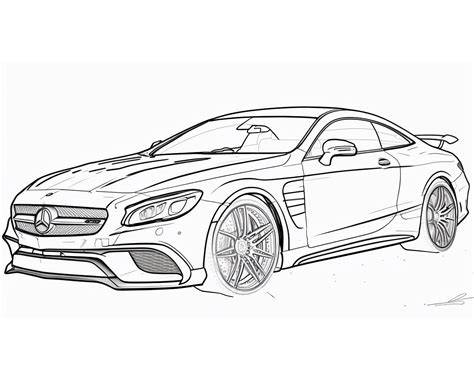 Mercedes omalovánky - ukázka modelů k vybarvení