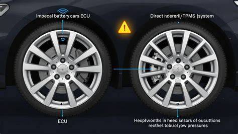 Schéma TPMS: přímý a nepřímý systém