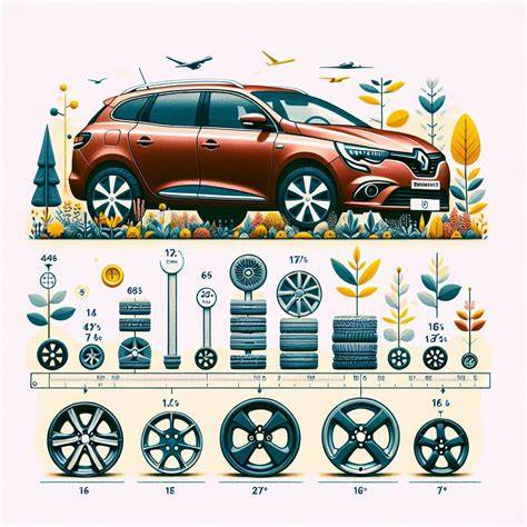 Infografika: Porovnání rozměrů kol a ET pro Renault