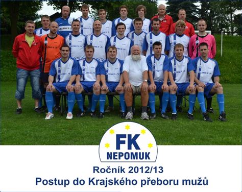 tabulka Krajskeho preboru s umistenim FK Nepomuk
