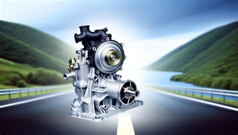 Detail vodní pumpy automobilu