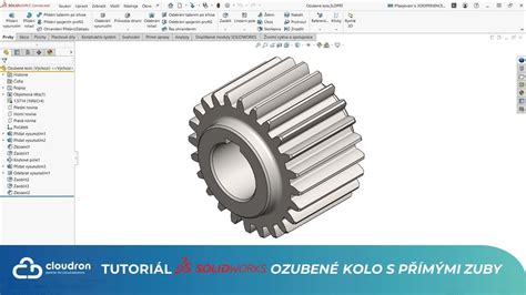 Detail ozubeného kola klikové hřídele s vyznačeným číslem dílu