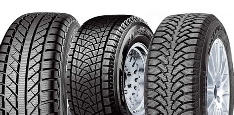 Ilustrační obrázek různých typů pneumatik pro SUV