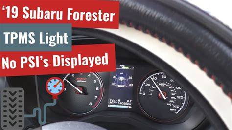 Infografika o TPMS pro Subaru Forester