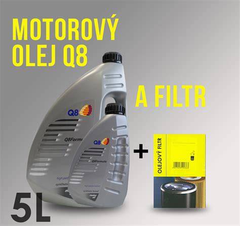balení motorového oleje 5W-40 a filtr