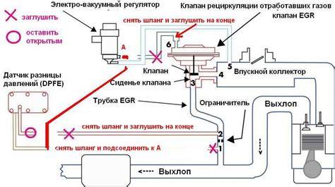 Infografika: Schéma EGR systému a míst sběru karbonových usazenin