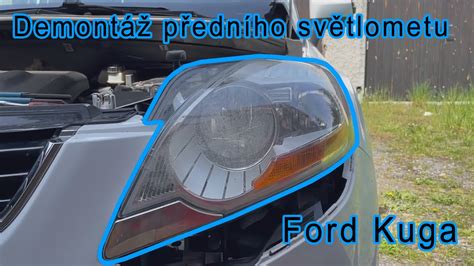 Obrázek znázorňující demontáž světlometu Ford Mondeo