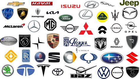 Koláž různých modelů amerických aut