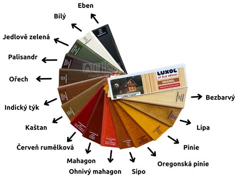 Vzorník autolaků s různými odstíny