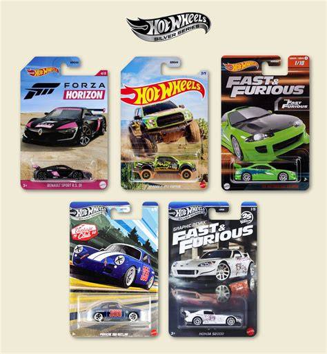 Infografika: Přehled hlavních edic Hot Wheels a jejich vizuálních znaků