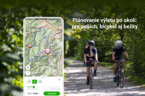 Mapa terénního testovacího polygonu a turistických tras
