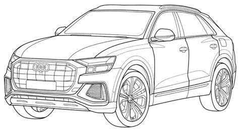 omalovanky audi q5 ilustrace