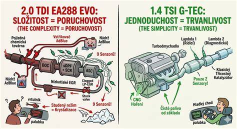 Schéma: Schéma emisních systémů a připravenost (Readiness) pro STK