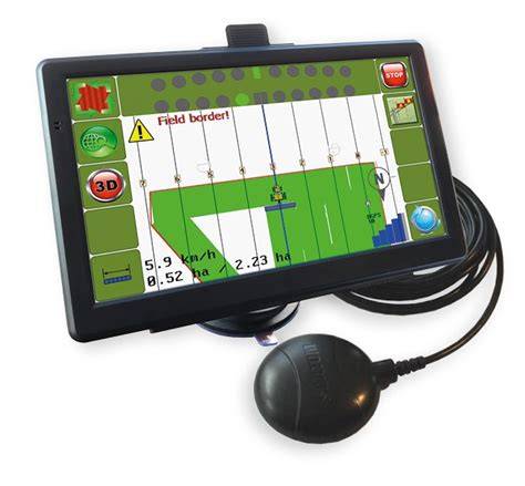 GPS navigace pro zemědělské stroje schéma systému