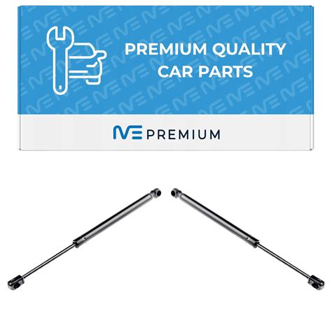 Schéma plynové vzpěry zavazadlového prostoru s vyznačením rozměrů