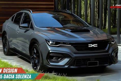 Infografika technických údajů Dacia Solenza: délky, rozvor, objem motoru a výkon
