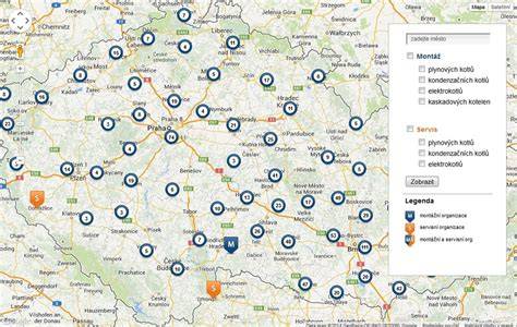 Mapa servisních míst a dílenských partnerů
