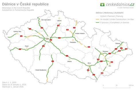 Infografika: Rozdělení dálničních úseků na placené a neplacené v České republice