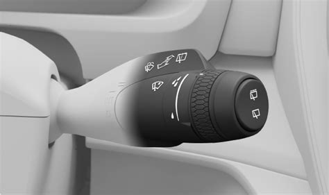 Schéma páčky ovládání stěračů s tlačítky palubního počítače