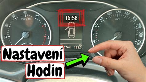 Infografika zobrazující možnosti nastavení palubního počítače u Škoda Octavia 3