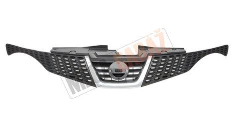 exoticky vyhlížející přední světlomety a maska chladiče Nissanu Juke
