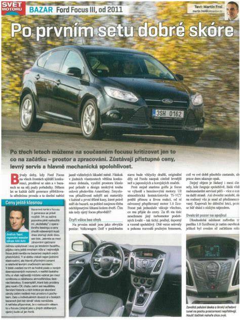 Infografika: Porovnání verzí a motorů nového Ford Focus