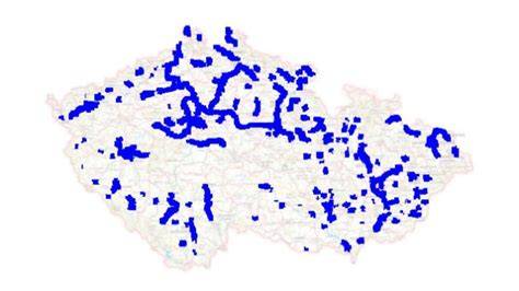 mapa doručovacích oblastí Toptrans