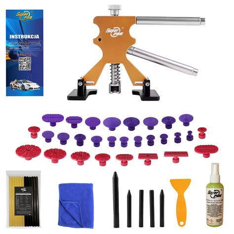 Ilustrace metody PDR pro opravu promáčklin bez lakování