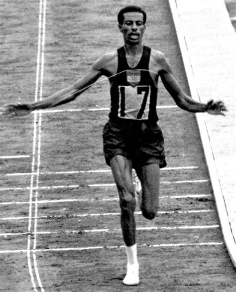 Abebe Bikila běžec naboso Řím 1960