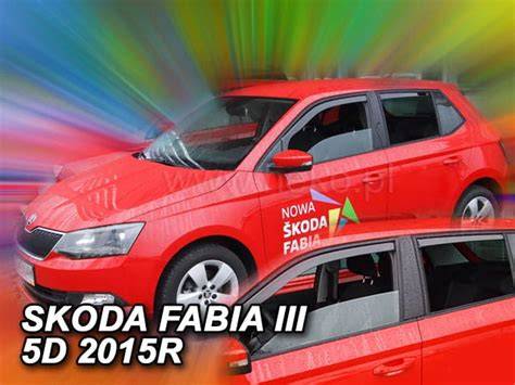 deflektory pro Škoda Fabia III 5D