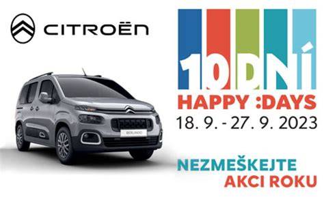 Infografika: Citroën Happy Days - klíčové výhody a ceny