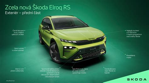 Infografika: Diagram přední části Škoda Octavia 3 RS s vyznačením mřížky chladiče, světlometů a nárazníku